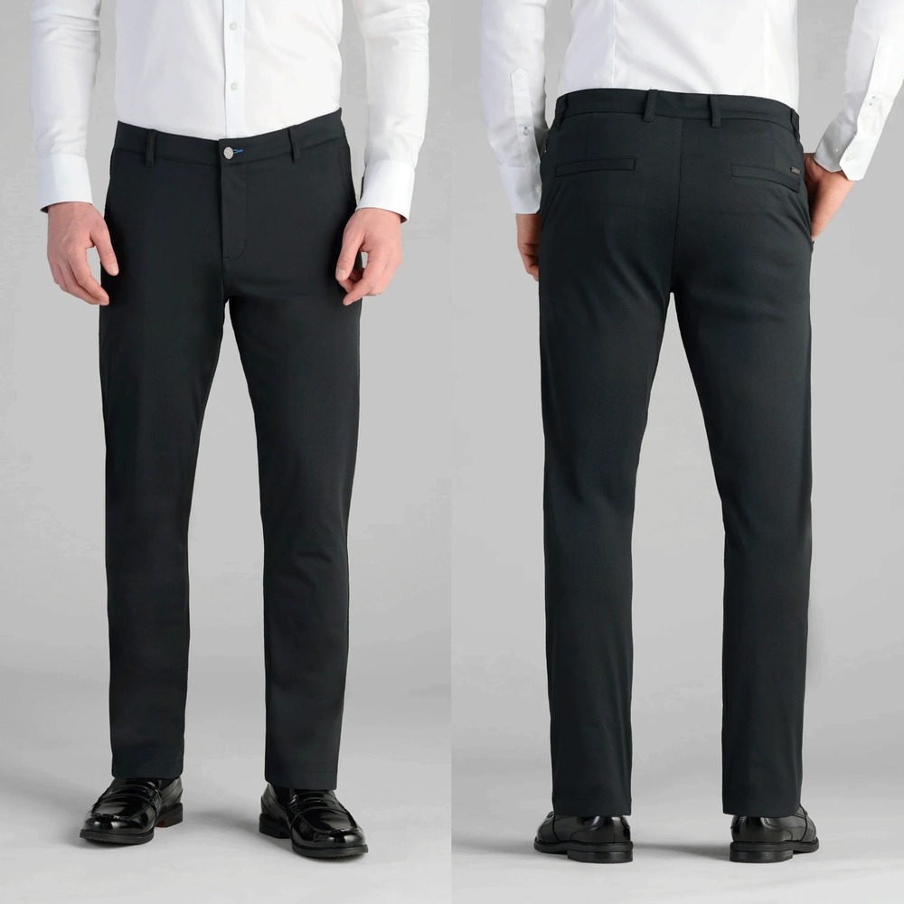 Twillory Mens Performance Pants Size‎ 38X30 Black Tailored Fit Technical Fabric